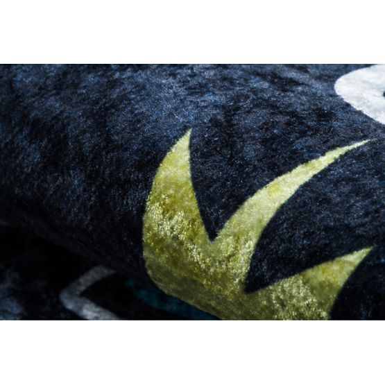 JUNIOR 52069.801 Waschmatte Weltraumrakete für Kinder rutschfest - schwarz