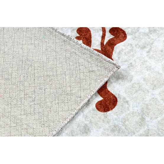 JUNIOR 52104.801 Waschmatte Safari, Tiere für Kinder rutschfest - grau