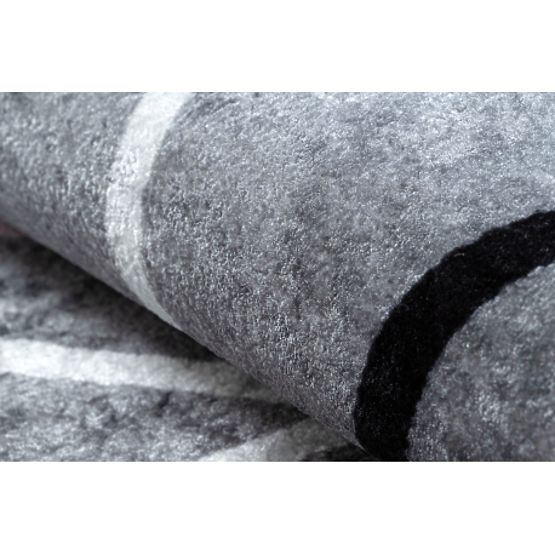 JUNIOR 52106.801 Waschmatte Alphabet für Kinder rutschfest - grau