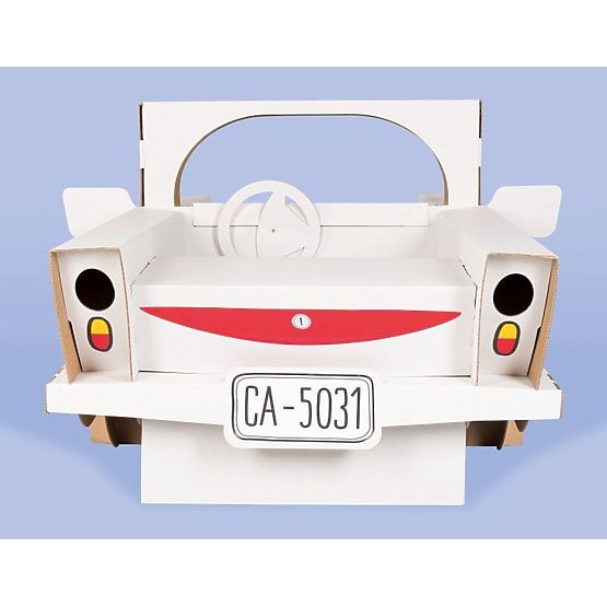 Schnelles Cabrio aus Pappe