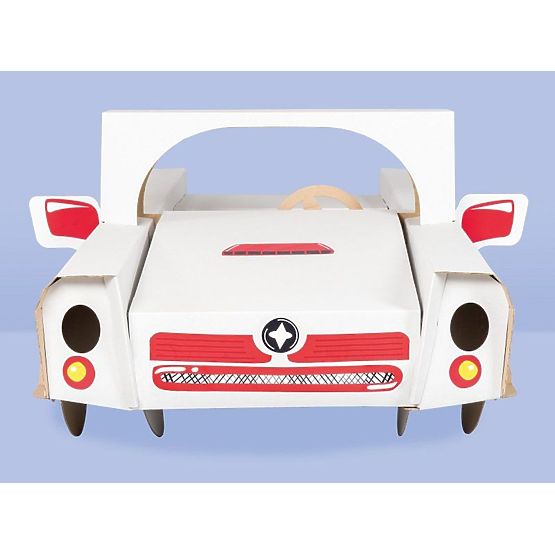 Schnelles Cabrio aus Pappe