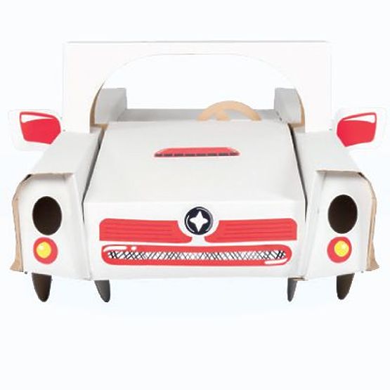 Schnelles Cabrio aus Pappe