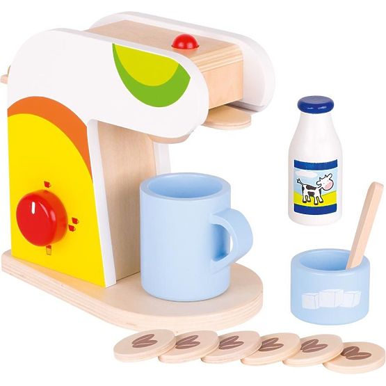 Farbige Kaffeemaschine mit Kapseln