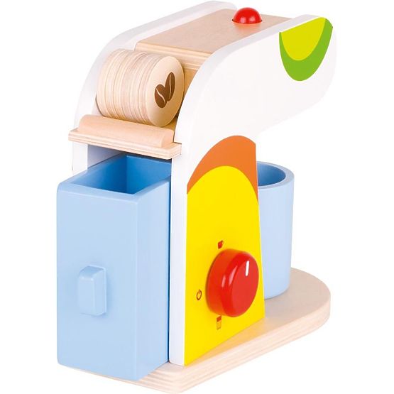 Farbige Kaffeemaschine mit Kapseln