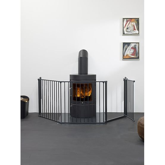 Kamin-Schutzgitter Baby Dan FLEX XL - schwarz