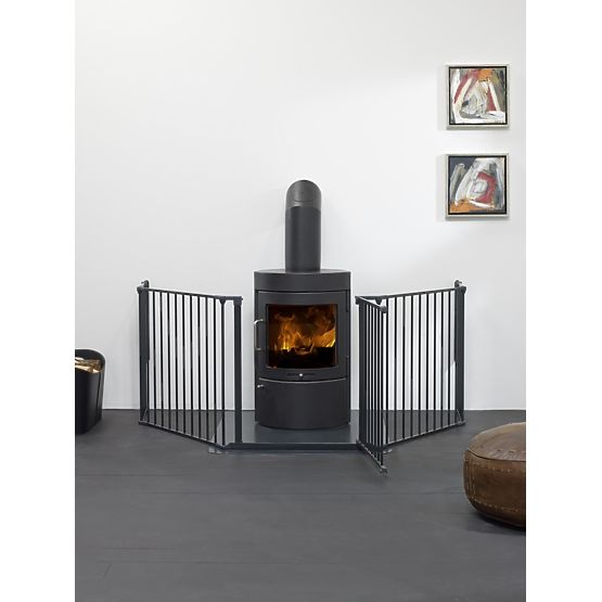Kamin-Schutzgitter Baby Dan FLEX XL - schwarz