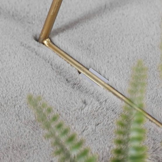 Kaninchenseidenteppich – hellgrau