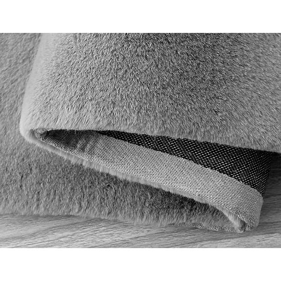 Kaninchenseidenteppich – hellgrau