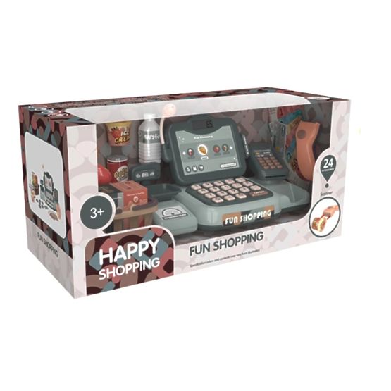 Kasse Laden Produkte Scanner Taschenrechner Geräusche