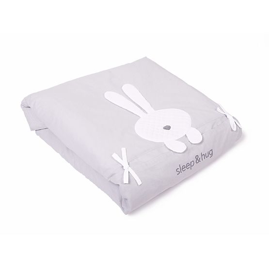 Kinder 2-teilige Bettwäsche sleep & hug - grau