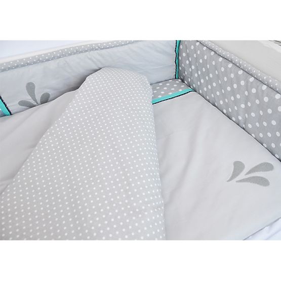 Kinder 3-dílné Bettbezug Slonik grey
