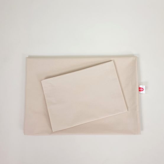 Kinder-Baumwollbettwäsche 100x135 cm - beige