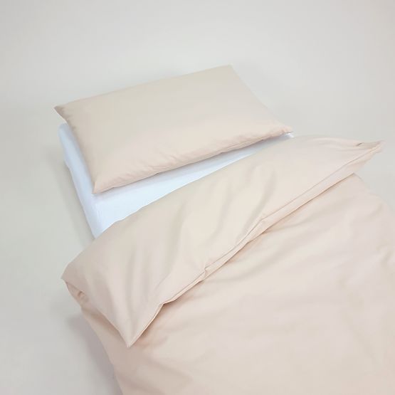 Kinder-Baumwollbettwäsche 100x135 cm - beige