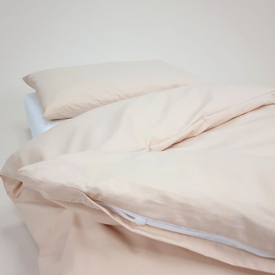 Kinder-Baumwollbettwäsche 100x135 cm - beige