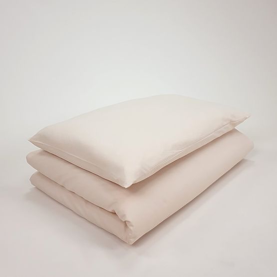 Kinder-Baumwollbettwäsche 100x135 cm - beige