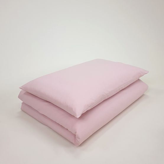 Kinder-Baumwollbettwäsche 100x135 cm - rosa