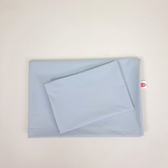 Kinder-Baumwollbettwäsche 120×90 cm - grau