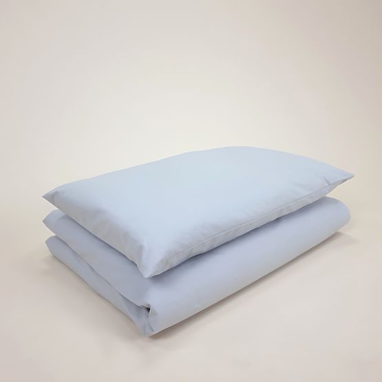 Kinder-Baumwollbettwäsche 120×90 cm - grau
