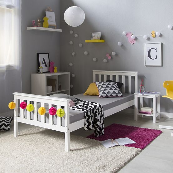 Kinderbett Anet - weiss