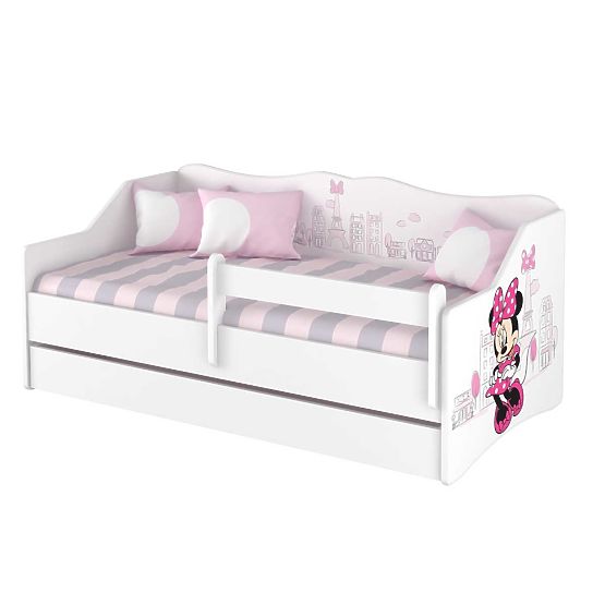 Kinder Bett mit zurück - Minnie Mouse in Paris