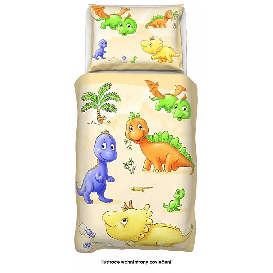 Kinder Bettbezug spielerisch dinosaurier