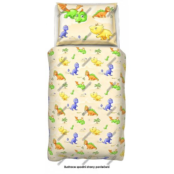 Kinder Bettbezug spielerisch dinosaurier