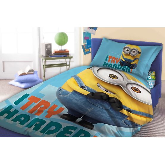 Kinder-Bettwäsche MINIONS 02