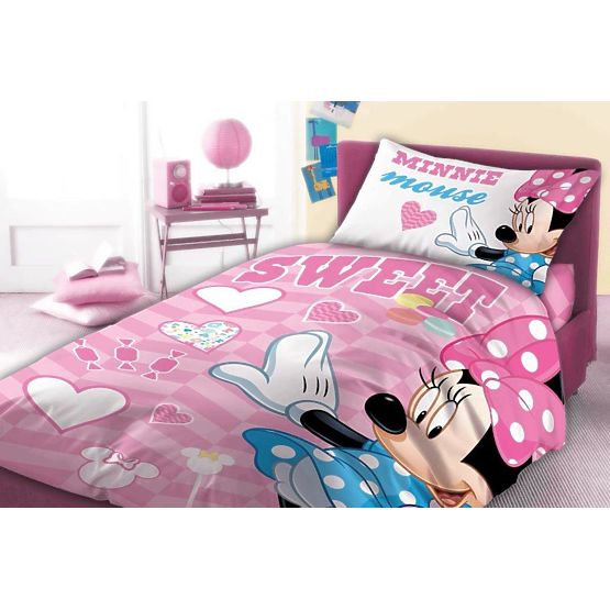 Kinder-Bettwäsche Minnie Maus 05