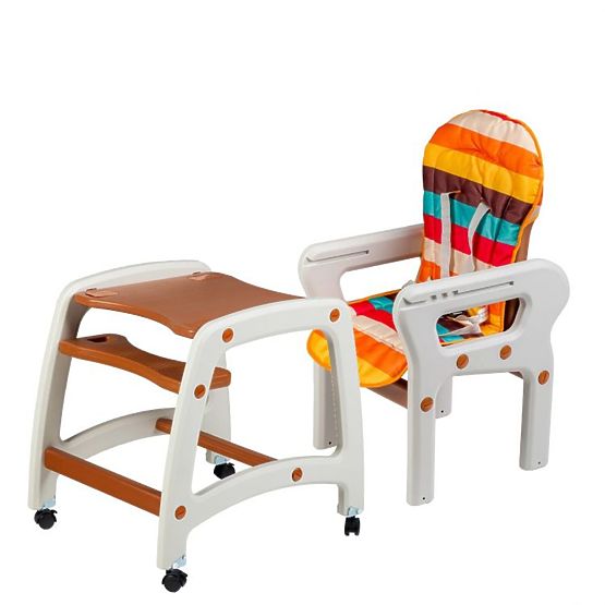 Kinder Essen- Babystuhl 3v1 - brown