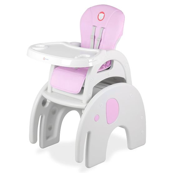 Kinder Essen- Babystuhl LIONELO Eli pink