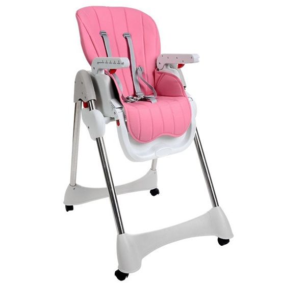 Kinder Essen- Babystuhl Luxa - pink