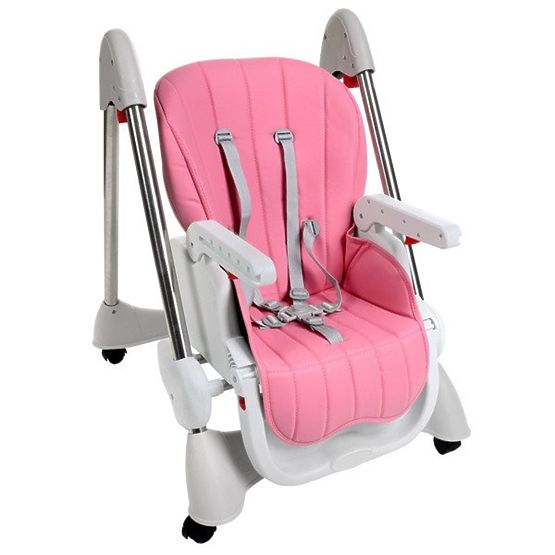 Kinder Essen- Babystuhl Luxa - pink