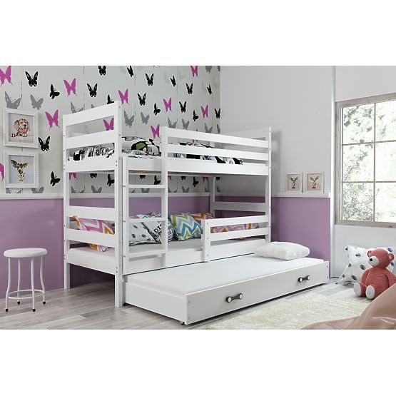 Kinder Etagen Bett mit Bett Erik - white