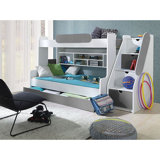Kinder Etagen Bett Segan grey
