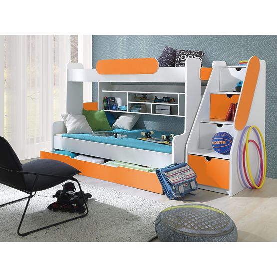 Kinder Etagen Bett Segan Orange