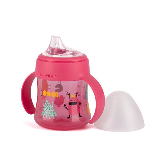 Kinder Flasche mit ohren Suavinex booo - pink 150 ml