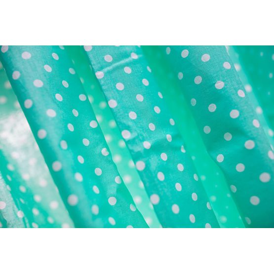 Kinder Gardinen Mint mit punkte 86