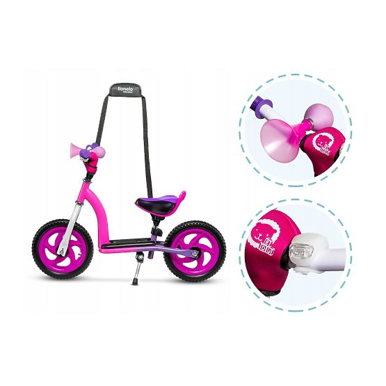 Kinder hüpfen a Scooter LIONELO Roy - Pink