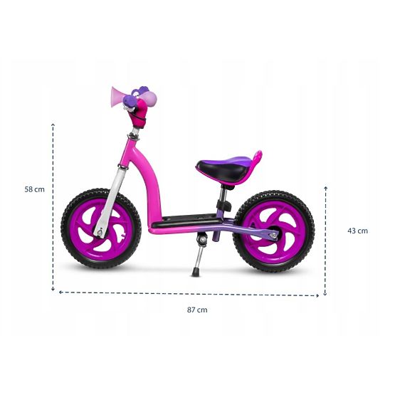 Kinder hüpfen a Scooter LIONELO Roy - Pink