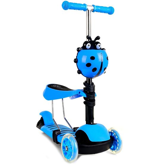 Kinder hüpfen a Scooter Marienkäfer - blue