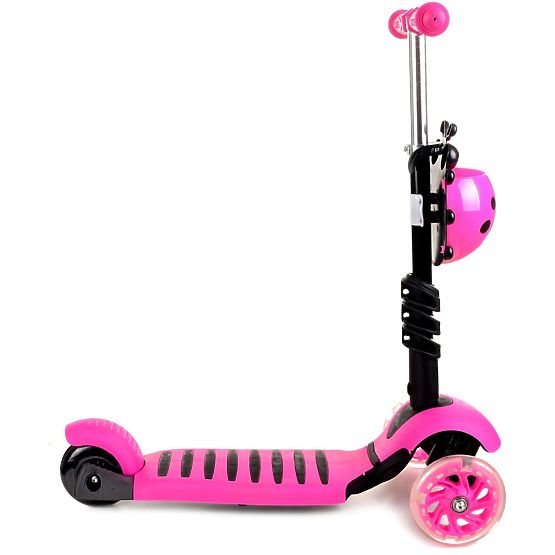 Kinder hüpfen a Scooter Marienkäfer - pink