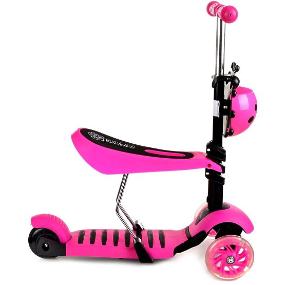 Kinder hüpfen a Scooter Marienkäfer - pink