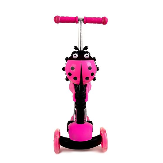 Kinder hüpfen a Scooter Marienkäfer - pink