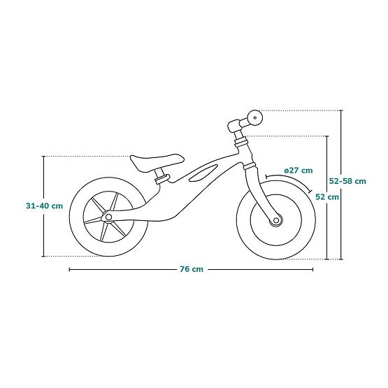 Kinderwippe Arie mit Handbremse - graugrün
