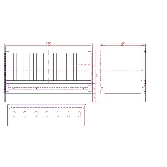 Kinder Kinderbett Manhattan - grey
