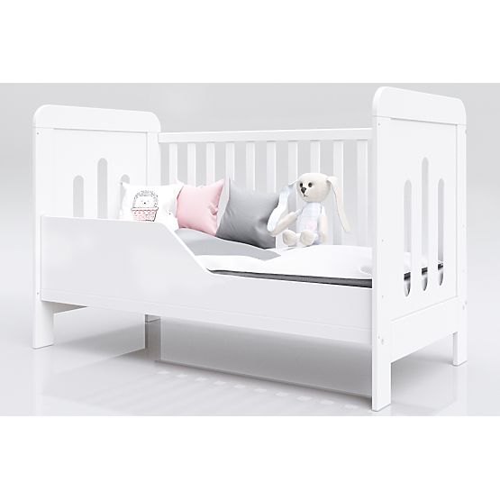 Babybett Gitterbett Zuza 140x70 cm mit Sofaseite