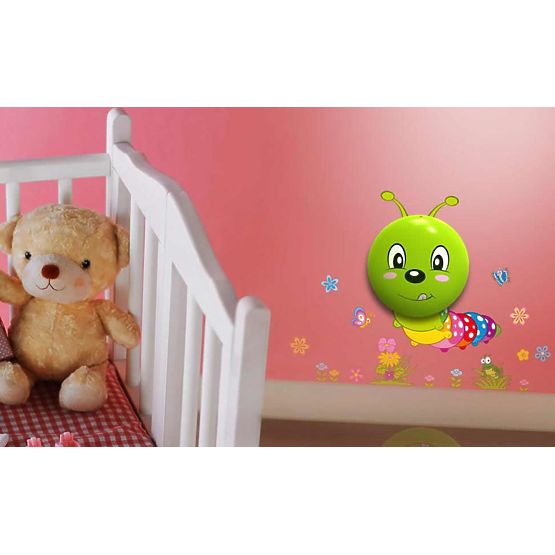 Kinder-Nachtlicht mit aufkleber Raupe