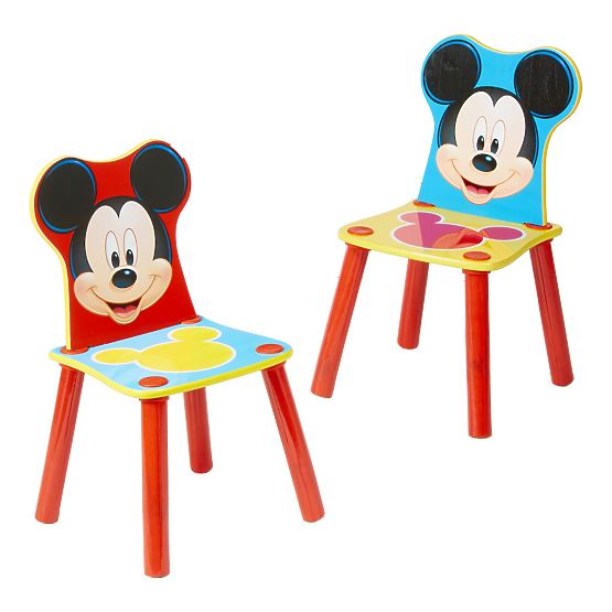 Kinder Platte mit Stühlen Mickey Mouse
