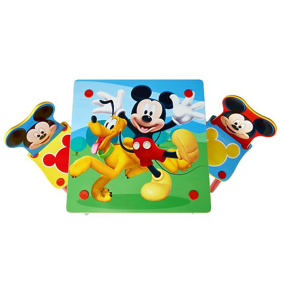 Kinder Platte mit Stühlen Mickey Mouse