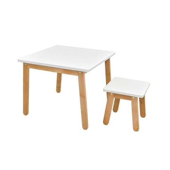 Kindertisch Woody White